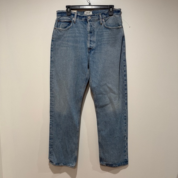 New AGOLDE 90'S Pinch Waist High Rise Straight Sz 30 In Infinite Capsule Staple - Picture 3 of 13